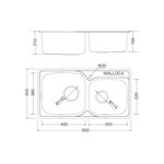 Chậu rửa chén Inox Malloca MS 1011 NEW